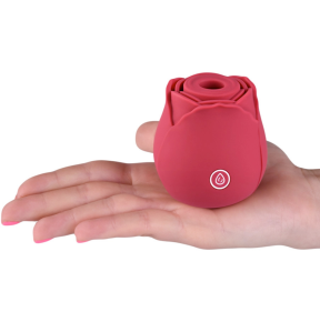 Succhia Clitoride Vibratore a Forma di Rosa Stimolatore con Suzione e Vibrazione