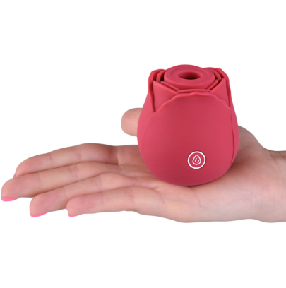 Succhia Clitoride Vibratore a Forma di Rosa Stimolatore con Suzione e Vibrazione
