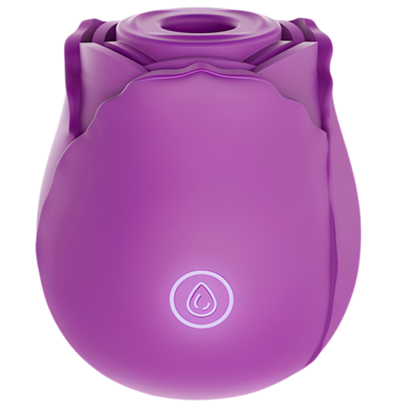 Succhia Clitoride Vibratore a Forma di Rosa Stimolatore con Suzione e Vibrazione
